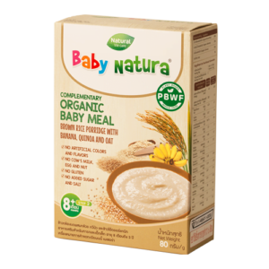 BABY NATURA – Organic Brown Rice Porridge with Banana, Quinoa and Oat