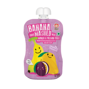 Apple Monkey – Banana Sauce Mashed with Mango & Passion Fruit 100g