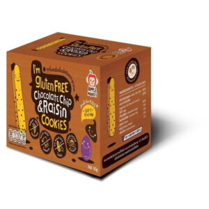 Apple Monkey Organic Rice Cracker - Chocolate Chip and Raisin Cookies